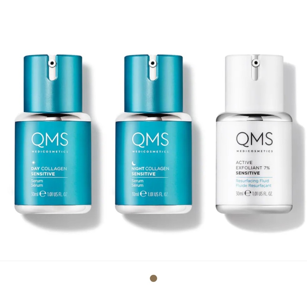 QMS Medicosmetics Collagen System 3 Step Routine Set, New and Sealed!